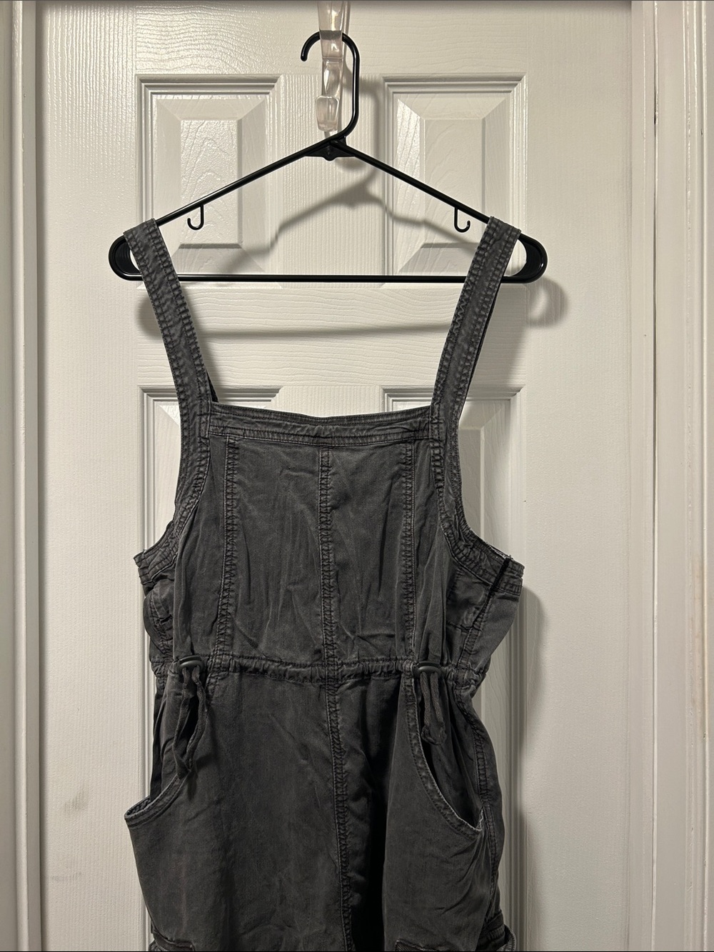 Charcoal Gray Utility Overalls